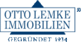 Blau-weißes Firmenlogo Otto Lemke Immobilien